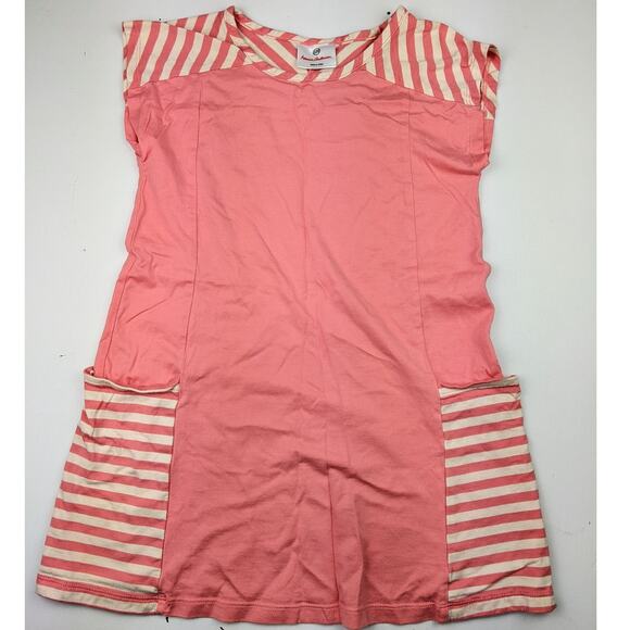 Hanna Andersson Other - Hanna Andersson pink/cream Tee Dress 120 (5)